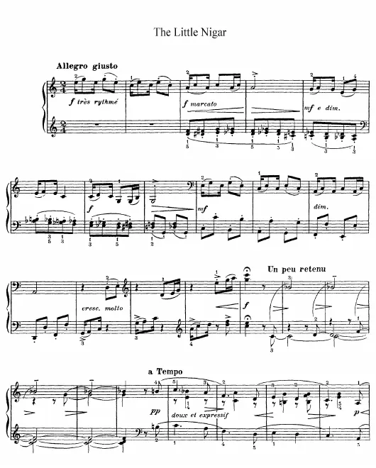 First page of The Little Nigar