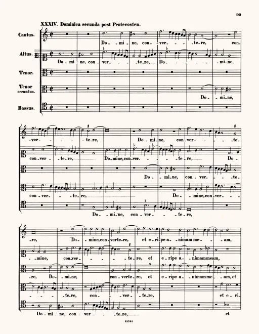 First page of Domine convertere