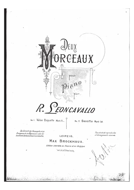 First page of Deux morceaux