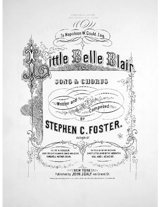 First page of Little Belle Blair