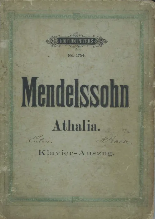 First page of Athalie