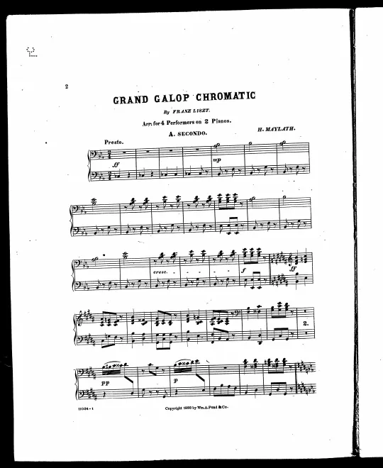 First page of Grand galop chromatique