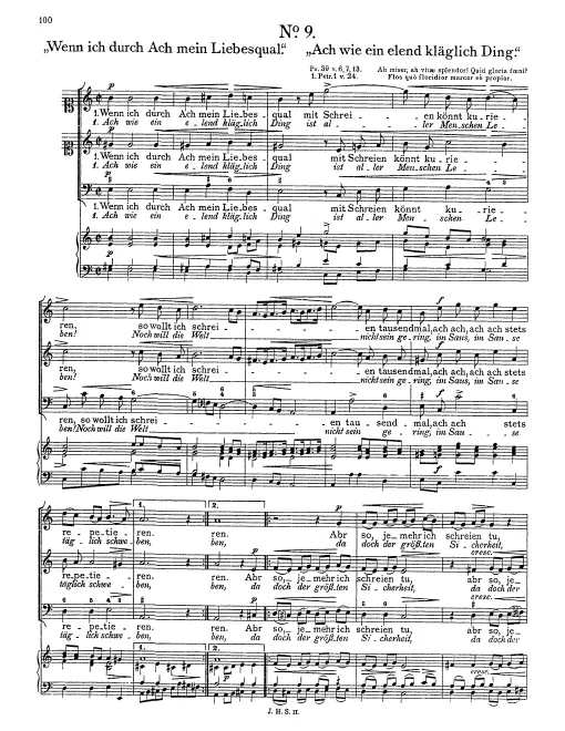 First page of Wenn ich durch Ach mein Liebesqual