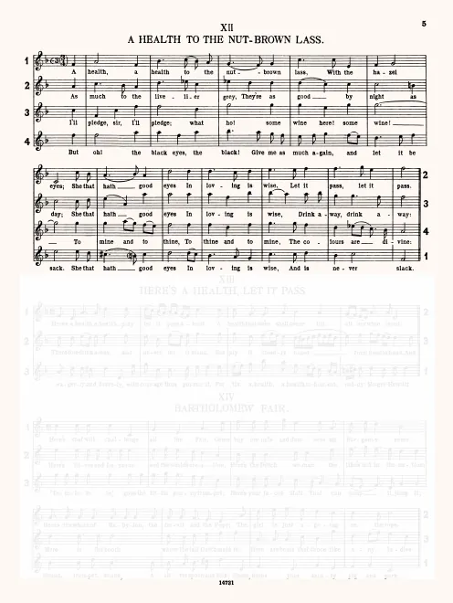 First page of A Health to the Nut-Brown Lass