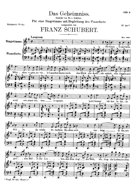 First page of Das Geheimnis