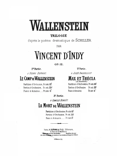 First page of Wallenstein