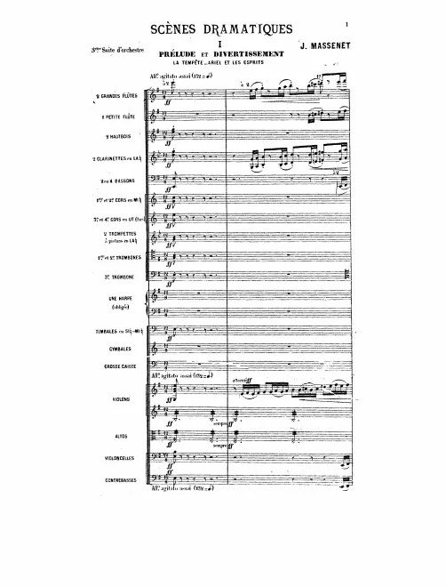First page of Scènes dramatiques
