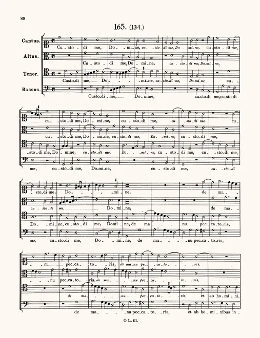 First page of Custodi me Domine