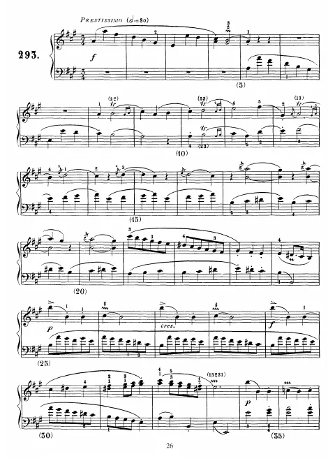 First page of Keyboard Sonata in A major
