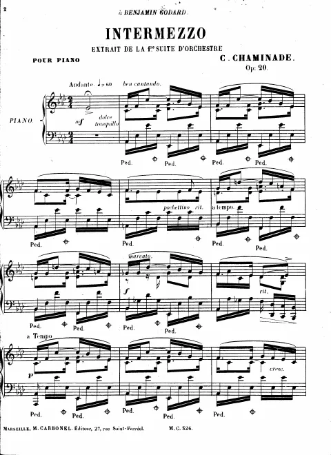 First page of Suite d'Orchestre No.1