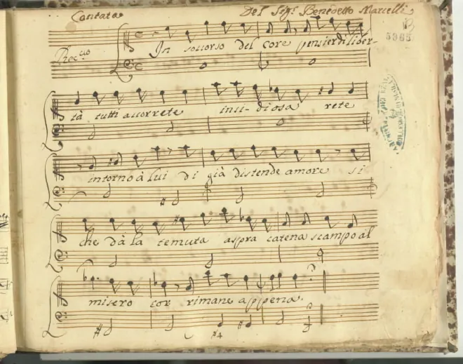 First page of In soccorso del core