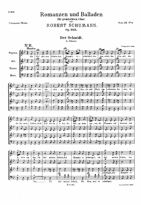 First page of Romanzen und Balladen