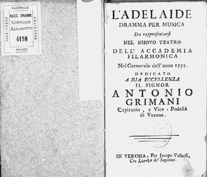 First page of L'Adelaide
