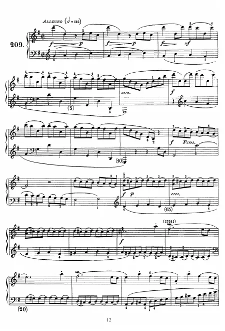 First page of Keyboard Sonata in G major