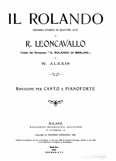 First page of Der Roland von Berlin