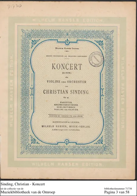 First page of Violin Concerto No.1