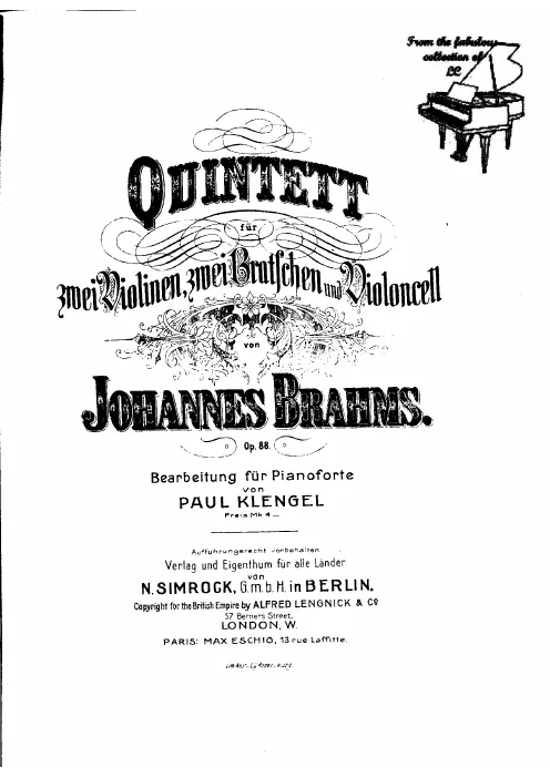 First page of String Quintet No.1