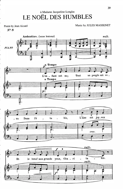 First page of Le noël des humbles