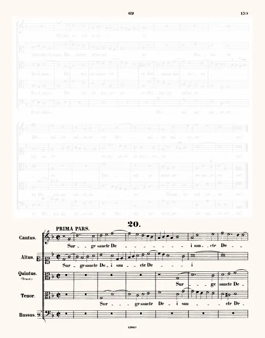 First page of Surge sancte Dei