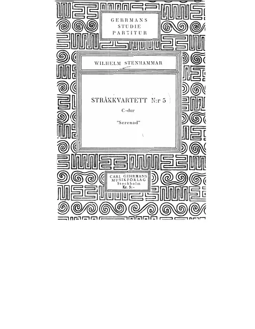 First page of String Quartet No.5, Op.29
