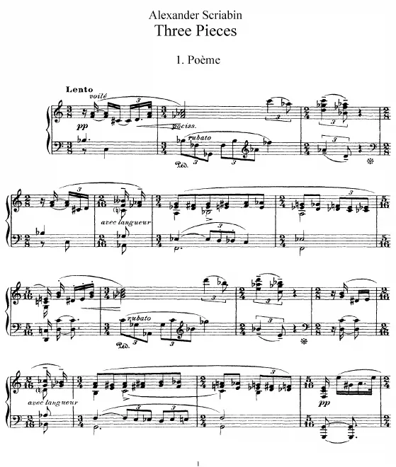 First page of 3 Morceaux