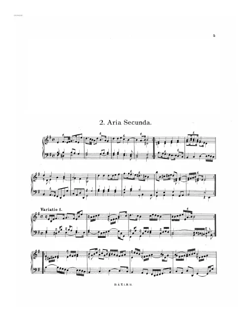 First page of Aria Secunda
