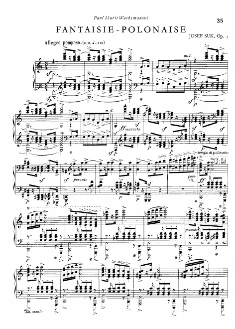 First page of Fantaisie-Polonaise