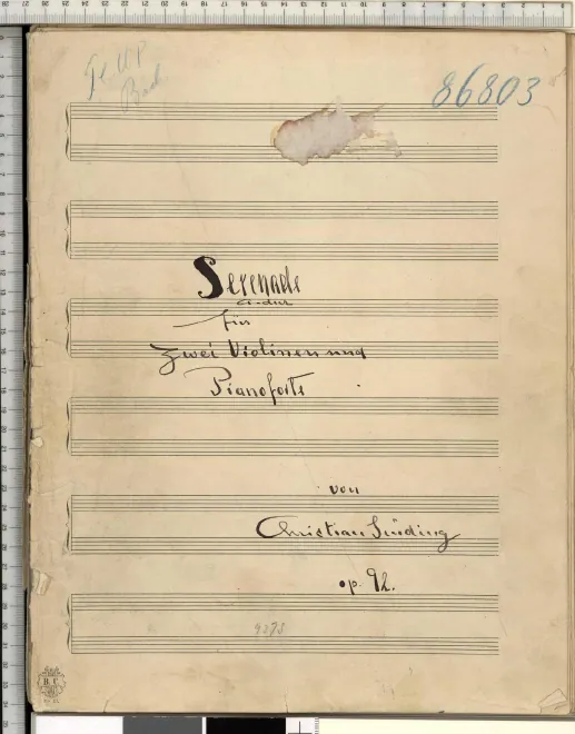 First page of Serenade No.2