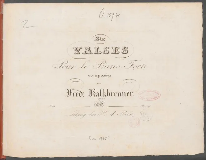 First page of 6 waltzes