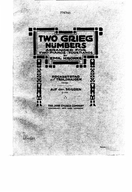 First page of Lyric Pieces