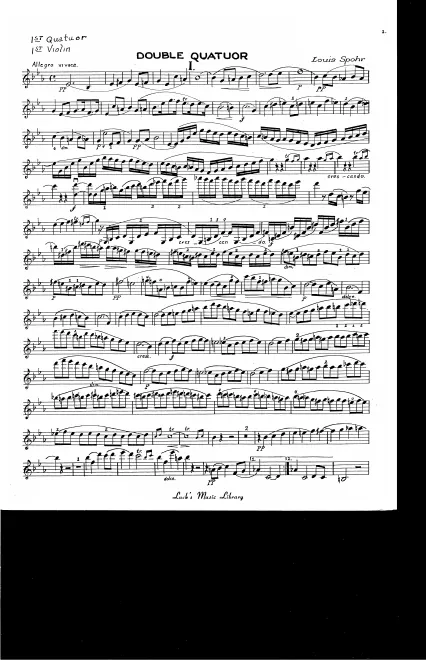 First page of Double String Quartet No.2
