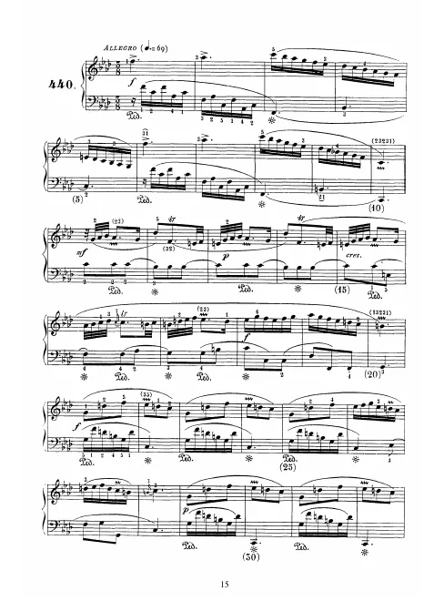First page of Keyboard Sonata in F minor