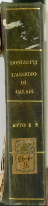 First page of L'assedio di Calais