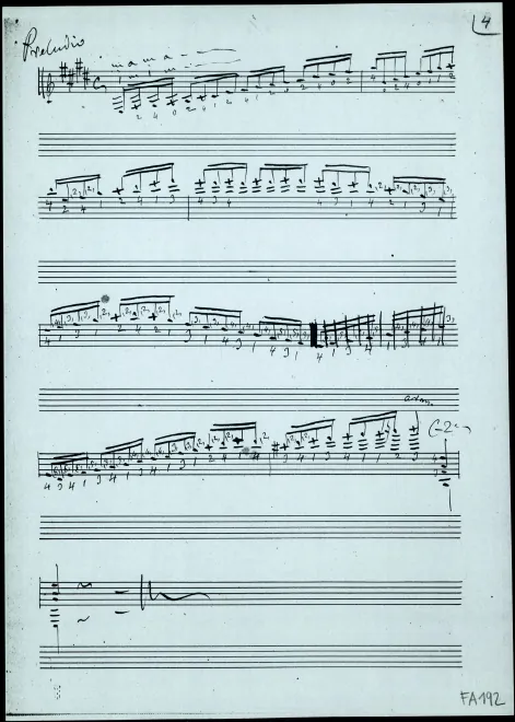 First page of Estudio No.14