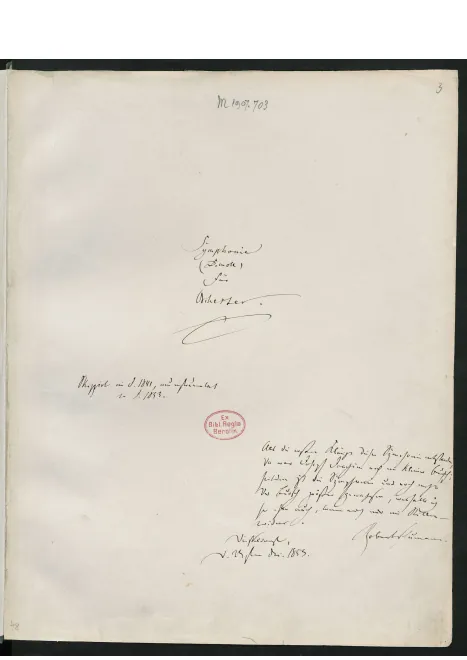 First page of Symphony No.4