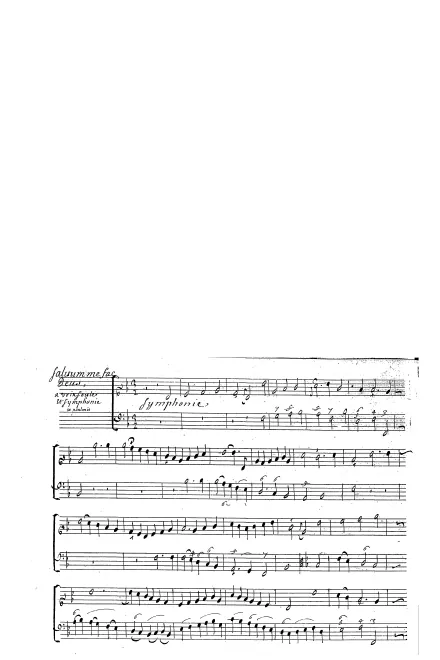 First page of Salvum me fac Deus
