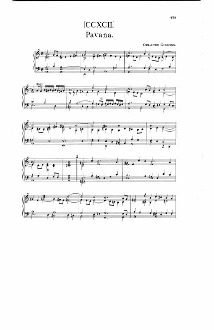 First page of Pavana