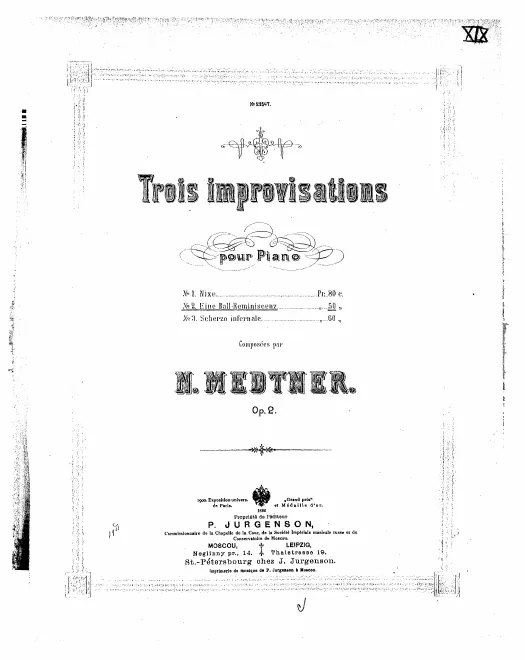 First page of 3 Fantasy-Improvisations