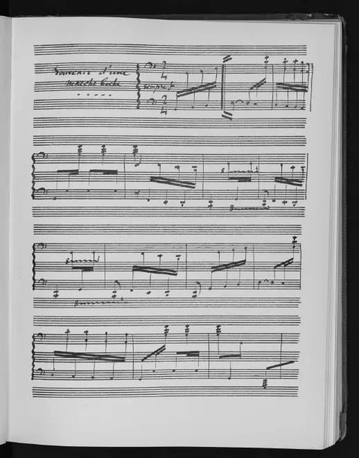 First page of Souvenir d'une marche boche