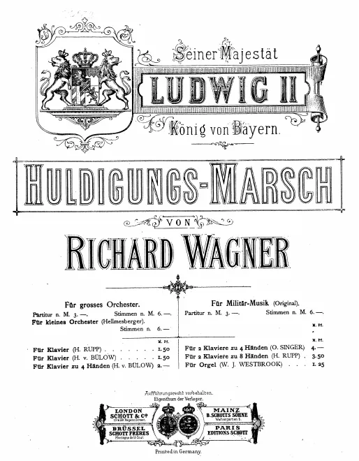 First page of Huldigungsmarsch