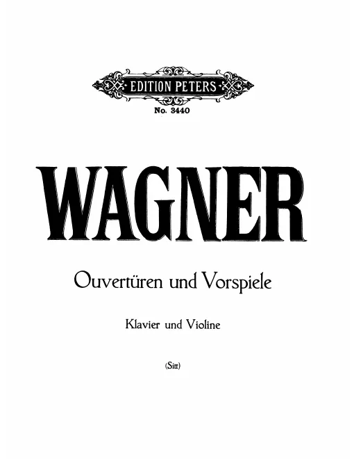 First page of Ouvertüren und Vorspiele