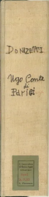 First page of Ugo, conte di Parigi