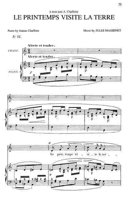 First page of Le printemps visite la terre