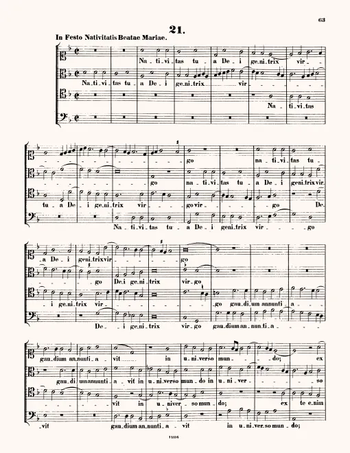 First page of Nativitas tua