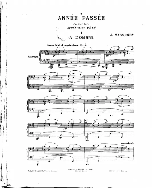 First page of Année passée