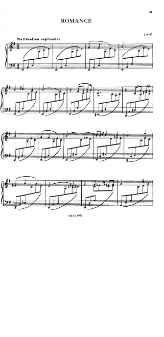 First page of Romance