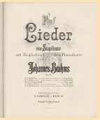 First page of 5 Lieder