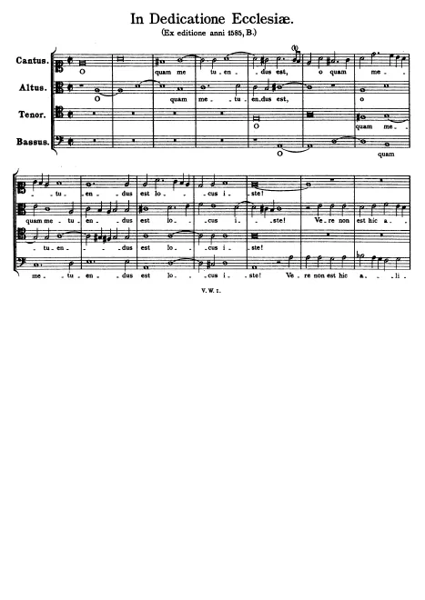 First page of O quam metuendus est