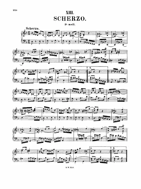 First page of Scherzo