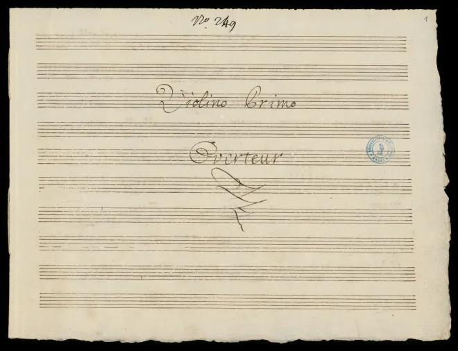First page of Symphony in F major